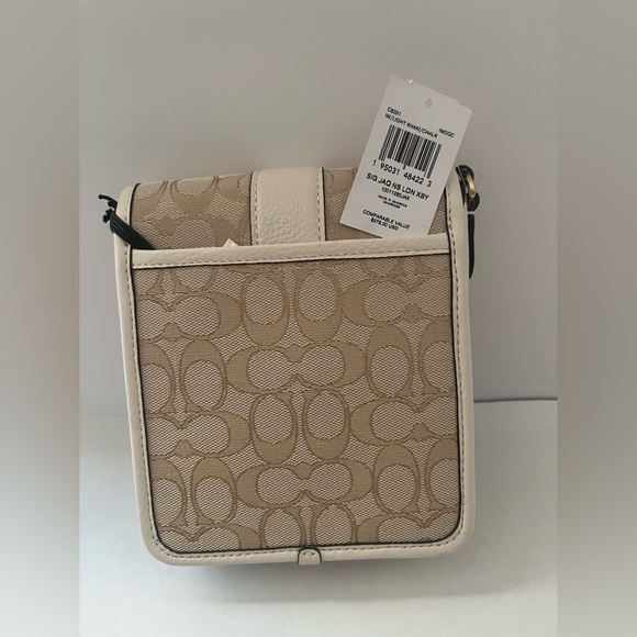 New Coach North/South Lonnie Crossbody In Signature Jacquard - Picture 8 of 8